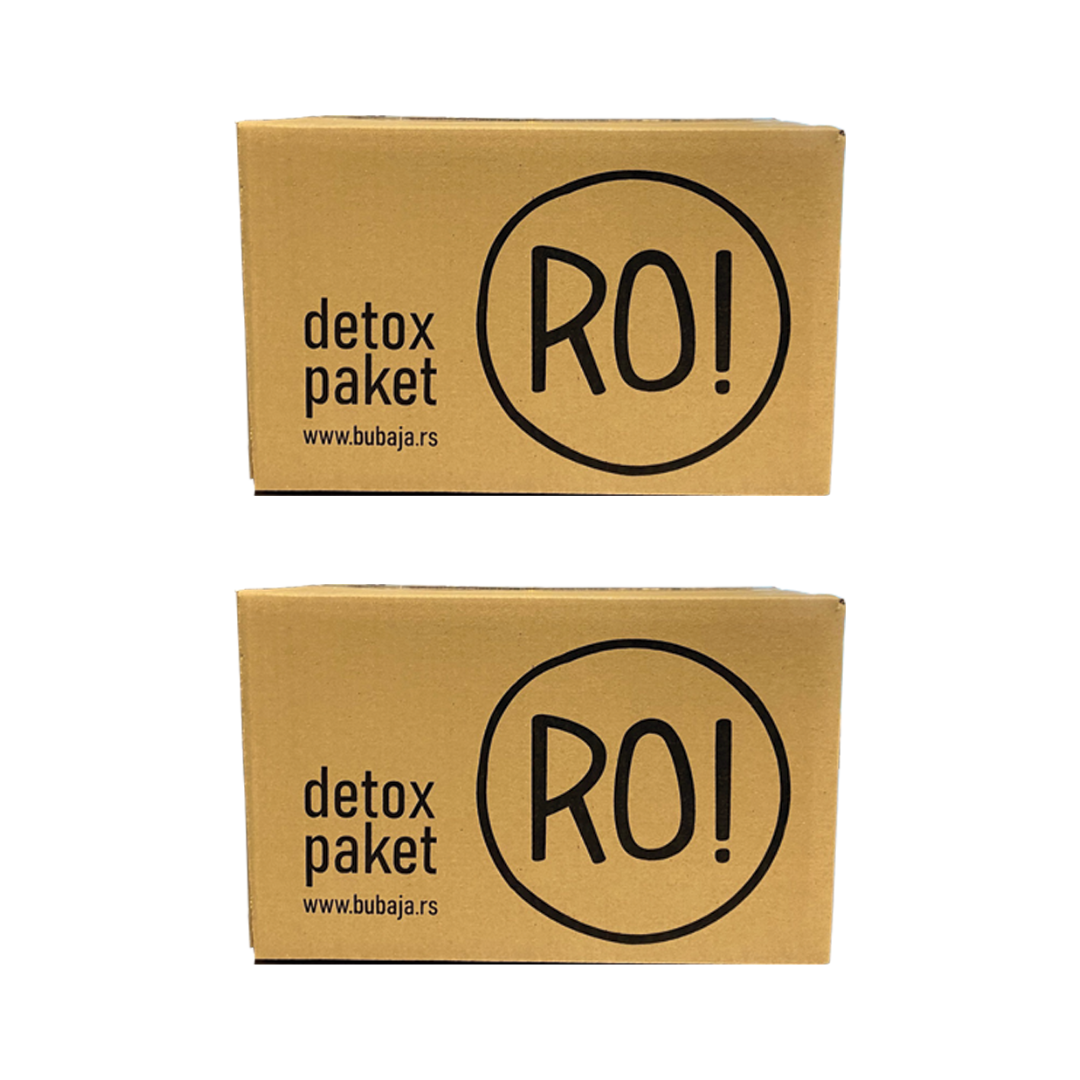 RO! two-package juice cleanse product presentation